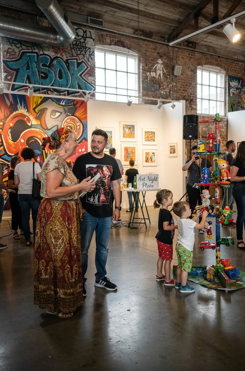Art gallery showcasing local artists in community events.