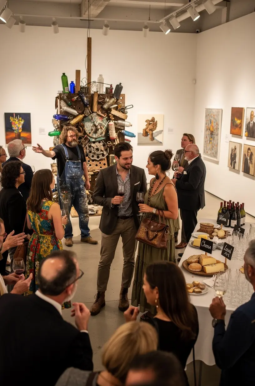 Artist and gallery collaboration showcasing local talent.